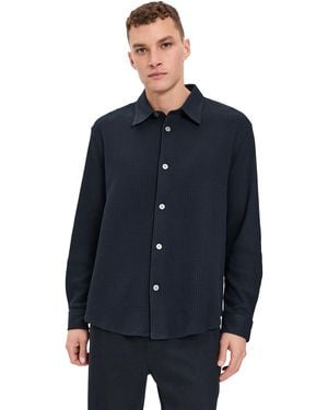 FRAME Textured Shirt - Blue