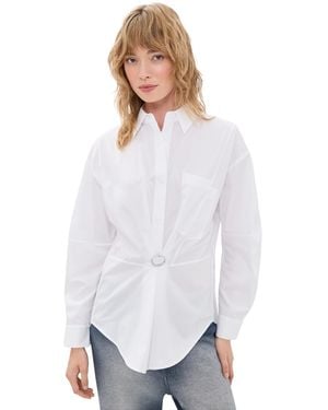 Essentiel Antwerp Kreative Oversized Shirt - White