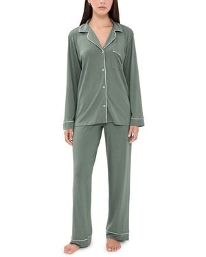 Eberjey Gisele Long Pajama Set - Green