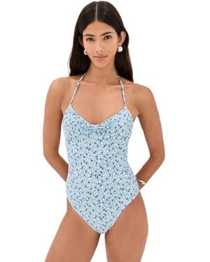 Solid & Striped X Summer I Turned Pretty The Malka One Piece - Blue