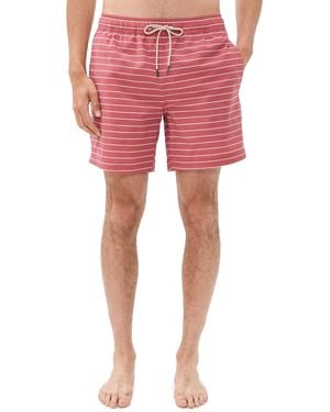 Fair Harbor X Foot Joy Bayberry Swim Trunks 7 - Red