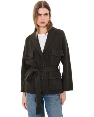 The Great The Commander Riding Cardigan - Black