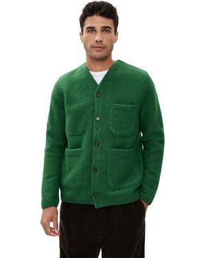 Universal Works Fleece Cardigan - Green