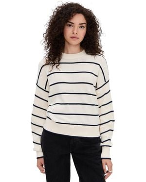 Madewell Striped Ribbed-Sleeve Sweater - Multicolour