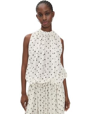 MSGM Polka Dot Top - Natural