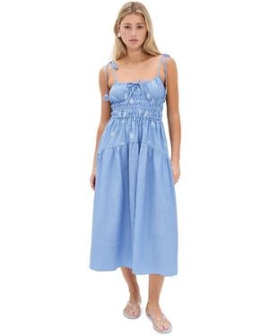 En Saison Amelie Midi Dress - Blue