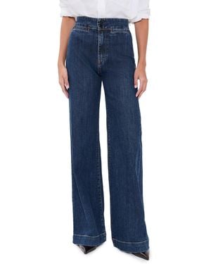 ASKK NY Brighton Wide Leg Jeans - Blue