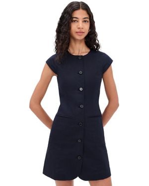 ALIGNE Jennie Linen Mix Dress - Blue