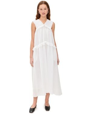 Lee Mathews Louise Dress - White