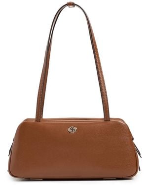 Tory Burch Robinson Satchel Shoulder Bag - Brown