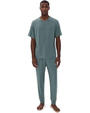 Eberjey Henry Pajama Set - Blue