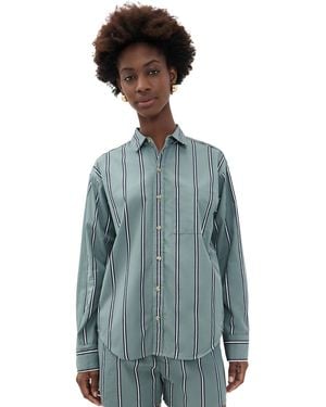 DONNI. The Pop Stripe Shirt - Blue