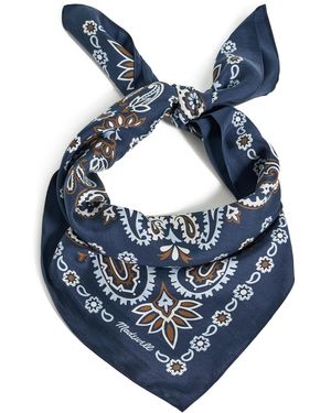 Madewell Medium Silk Bandana - Blue
