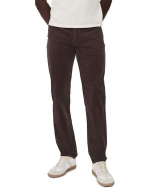 Marine Layer 5 Pocket Flex Terry Corduroy Slim Straight Pants - Black