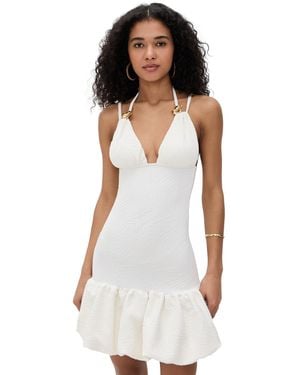 PATBO Breeze Jacquard Slower Mini Dress - Black