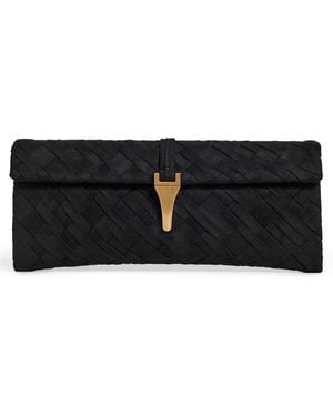 JW PEI Zaria Woven Clutch - Black