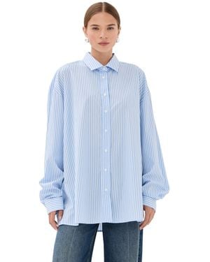 Stella Jean Striped Button Down - Blue