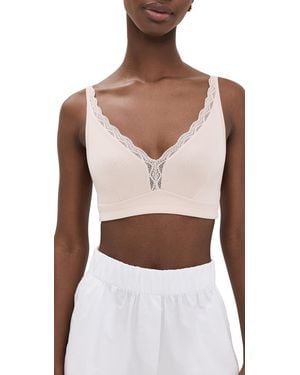 Stripe & Stare The Lace Plunge Bralette - Multicolor