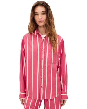 DONNI. The Pop Stripe Shirt - Red