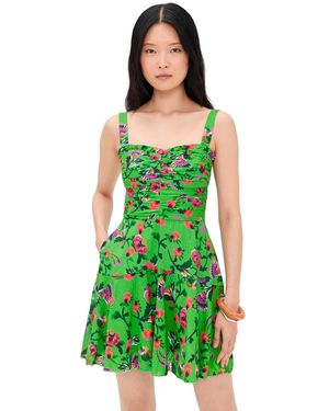 Saloni Rae Mini Dress - Green