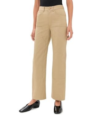 RENGGLI Cotton Sateen Work Pants - Natural
