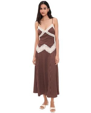 Frankie's Bikinis Ethereal Satin Maxi Dress - Red