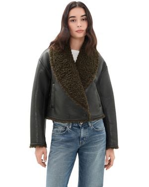 A.L.C. A. L.C. Stella Faux Leather Jacket - Black