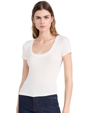 FRAME Rib Baby Tee - White