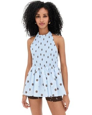 ROAME. Wren Halter Top - White