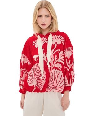 Free People Shell Baby Hoodie - Red