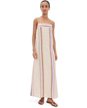 STAUD Laura Linen Dress - Natural