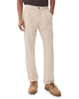 Marine Layer Relaxed Pleated 32 Pants - Natural
