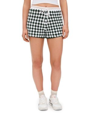 The Upside Portobello Malik Crochet Shorts - Black