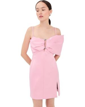Marc Jacobs Satin Pop J Marc Bow Dress - Pink
