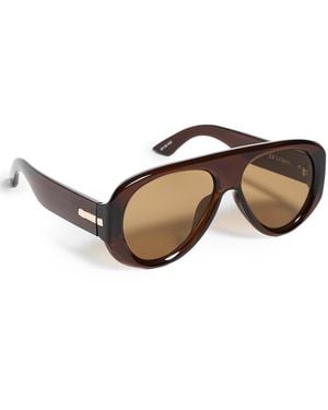 Le Specs Dream Boat Sunglasses - Brown