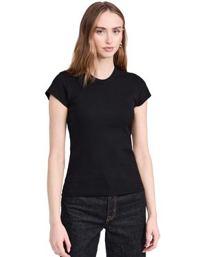 Jeanerica Vaeria Rib Tee Back - Black