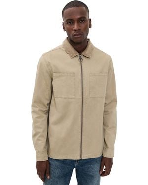 Barbour Lenker Regular Twill Overshirt - Natural