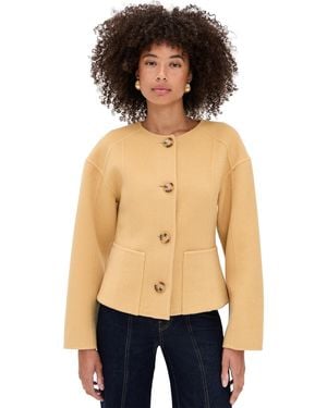Ulla Johnson Elsie Double Faced Wool Coat - Black