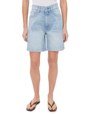 DL1961 Taylor Relaxed High Rise Denim Shorts - Blue
