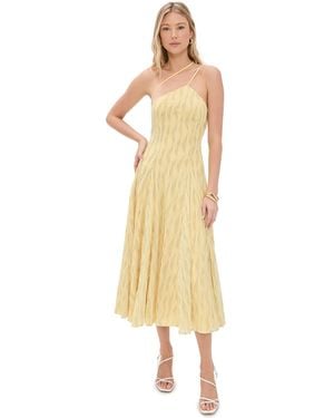 Black Halo Athena Midi Dress - Natural