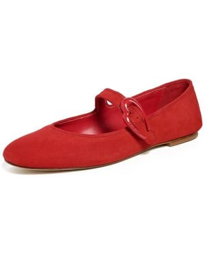 Larroude Verona Ballet Flats - Red