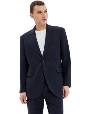 Les Deux James Linen Blazer - Blue