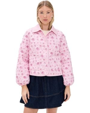 LoveShackFancy Quinlette Jacket - Pink