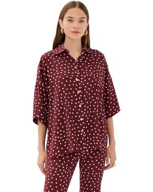 Franchise Zaoua Silk Shirt - Red