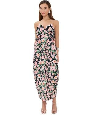 Kika Vargas Raha Dress Daffodil Taffeta - White