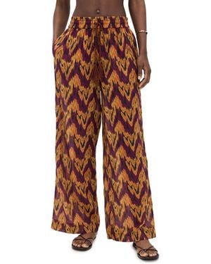 Ulla Johnson Azra Wide Leg Pants Coverup - Multicolour