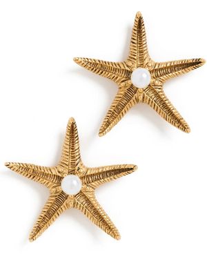 Elizabeth Cole Seastar Earrings - Metallic