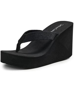 Jeffrey Campbell Astria 2 Wedge Sandals - Black