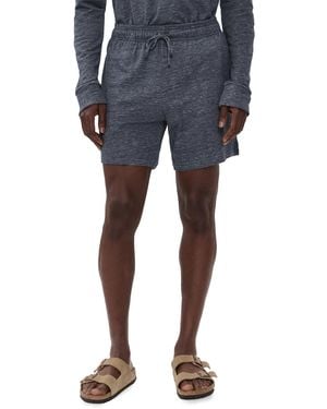 Onia Terry Linen Shorts 6 - Blue