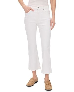 Madewell The Petite Stretch Flare Crop Jeans - White
